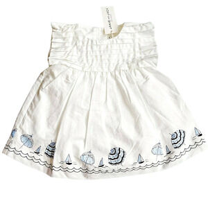 New Janie & Jack 0-3 Months Pleated Dress NWT Sailor Nautical